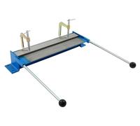 Machine de pliage de tôle - Plieuse manuelle pour tôles de toiture - Largeur de travail : 46 cm - Épaisseur de tôle jusqu'à 0,8 mm - Angle réglable de 0 à 90° - Appareil de table avec pinces à vis G -