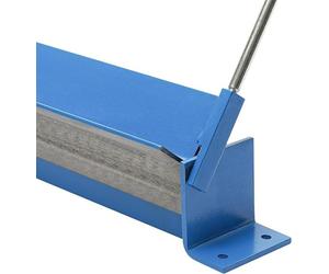 Machine de pliage de tôles, type plieuse manuelle, angle de pliage réglable de 0 à 135°, largeur de pliage de 914 mm, épaisseur maximale de la pièce à travailler : 1,2 mm. Plieuse de tôles, frein à tô