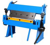 Machine de pliage manuel - Étau de pliage à 135° - Largeur de travail de 30 cm - 5 lames interchangeables - Pour acier, cuivre, aluminium - Couleur : bleu