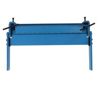 Machine de pliage manuel pour tôle - Plieuse de métaux - Largeur de travail de 450 mm - Acier au carbone Q235 - Angle de pliage de 0 à 120° - Épaisseur de tôle de 1 à 1,2 mm - Couleur : bleu
