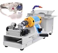 Machine De Polissage Et De Meulage De Pierres Précieuses, Mini Scie à Pierre De Table 750 W, Machine Lapidaire pour Bijoux, 800-10 000 TR/Min, établi Industriel 10 en 1, Scie Lapidaire