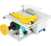 Machine de polissage et de ponçage Edelstein, 750W, 5-en-1 avec 5 têtes de ponçage | Multifonctionnelle | 800-10000 RPM | Scie circulaire de table pour le polissage, la découpe et le ponçage