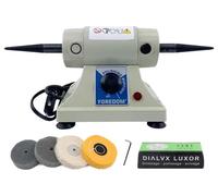 Machine de polissage et de ponçage Schmuck - Modèle DM-3, polissoir de table - 220V - Kit comprenant : moteur double de 180W, 7000 tr/min, polissage automatique, disque de polissage et pâte à polir