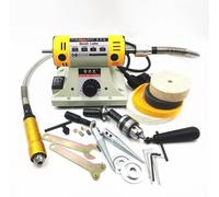 Machine de polissage - Machine de polissage de table - 220 V - 350 W - 10 000 tr/min - Arbre flexible - Plage de serrage : 0,4–6,5 mm