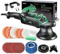 Machine de polissage orbitale 2026 T1, 15 mm, 1100 W, kit de polissage | Appareil de polissage pour surfaces arrière de 125 mm/150 mm, ponceuse, machine à cire, 2500-5500 RPM, pour l'entretien et la r
