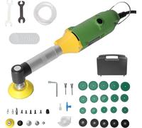 Machine de polissage pour automobile et mini-meuleuse d'établi, 220V, ponceuse d'angle à 90 degrés, 350W, avec 6 vitesses réglables jusqu'à 15000 tr/min. Machine de ponçage de précision pour automobil