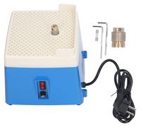 Machine de polissage pour verre, modèle mini, portable, kit d'outils pour le travail artistique sur le verre, étanche à la poussière, avec une mèche de 2,5 cm (1 pouce), couleur bleue