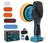 Machine de polissage pour voiture, alimentée par batterie, 8 vitesses, sans batterie