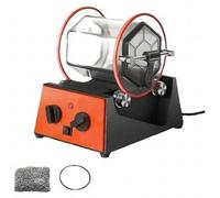 Machine de polissage rotative de 3 kg pour bijoux, pièces de monnaie et métaux - Polisseuse avec 5 vitesses, rotation bidirectionnelle et minuterie de 10 à 60 minutes - Bac en plastique - 220V