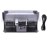 Machine de polissage Schmuck - DM-5 : appareil de ponçage et de polissage de table - double tête - 200 W - vitesse de rotation 0–8000 tr/min, réglage progressif - aspiration intégrée des poussières - 