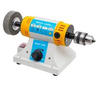 Machine de polissage Schmuck - Ponçeuse de table 320W - Vitesse variable de 800 à 10000 tr/min - Arbre flexible - 3 disques de polissage - Prise EU 220–240V - Jaune
