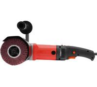 Machine de ponçage électrique à brosses - Polisseuse pour bois et métaux - 1580W - 220V - 100–3000 tr/min - 6 vitesses - Arbre de 19 mm - Rouge