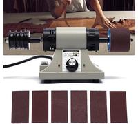 Machine de ponçage et de polissage de 8000 RPM, 350W, petite machine de polissage avec un double système de ponçage à 6 courroies, adaptée à tous les produits en cuir végétal