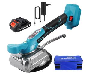 Machine de pose de carrelage - Ventouse à batterie - Capacité de charge : 50 kg - 5 niveaux de vitesse - Ventouse puissante - Pour carrelage et céramique - 1 batterie