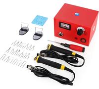 Machine de pyrogravure 50W 220V portable Set de pistons de pyrogravure avec 20Pcs pointes de brûleur
