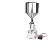 Machine de remplissage, Pâte et machine de remplissage de bouteilles liquide Piston en acier inoxydable Pédale manuelle Crème Shampooing Remplisseur de liquide visqueux miel(10-100ml)