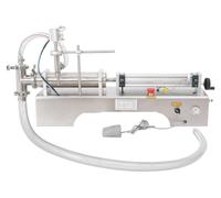 Machine de remplissage pneumatique pour liquides - Machine de remplissage horizontale - Capacité : 100 à 1000 ml - Débit : 40 bouteilles/minute - Acier inoxydable 304 - Précision : ≤ ±1 % - Pression :