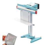Machine de Scellage, Scelleuse Impulsion Pédale avec Découpeur 650mm | Sceller sous vide, appareil à pédale avec coupeur, pour emballage industriel de films PVC et aluminium