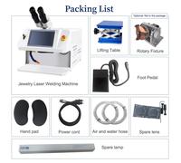 Machine de soudage par points laser pulsée - Laser YAG de 100 W - Soudure de bijoux - Applications médicales - Instruments de précision - Soudure par points et par recouvrement - 100–240 V, prise brit