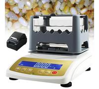 Machine De Test De Pureté des Métaux Précieux, Kit D'analyse Authentique pour l'argent Et l'or, Résultats D'analyse Précis, Densimètre Précis Et Densimètre Solide, pour Bijoutiers(W/Printer,MDJ300K)