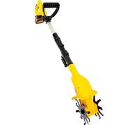 Machine de travail du sol à batterie, cultivateur électrique portatif, profondeur de coupe 25 cm, jaune