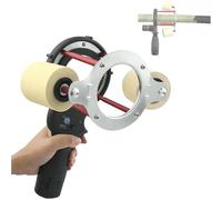 Machine d'emballage de câble électrique portative, machine d'emballage de ruban adhésif de climatiseur portable de 27 W, vitesse réglable de 70 à 380 tr/min, batterie de 1,5 Ah, pour harnais de câbles