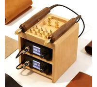 Machine électrique à plir pour cuir, outil de fer à lisser à chaud pour l'artisanat du cuir, le marquage des bords, le rainurage, le pressage et le scellage à chaud