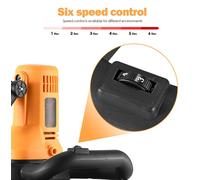 Machine électrique de lissage pour béton et mortier – Mélangeur automatique – Pour le lissage des murs – Structure en fer robuste – Mobile – Prise électrique 220 V, compatible avec les normes européen