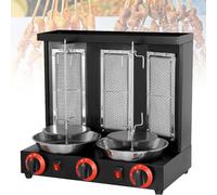 Machine électrique pour Kebab, Shawarma, Doner, Grill Vertical, Gyro, Rôtissoire pour Viande, pour Cuisines Domestiques Et Commerciales, Réglage De La Température, Black, L