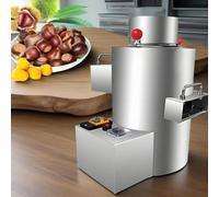 Machine électrique professionnelle pour éplucher les châtaignes 8Blades | Éplucheuse de châtaignes en acier inoxydable avec capacité de 100 kg/h, minuteur et séparateur de chair - Pour usage