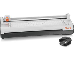 Machine laminatrice A3 multifonction Peach 6 en 1, comprenant un arrondisseur de coins, un coupe-bord, et des feuilles de laminage - ABS