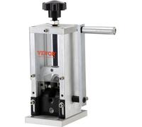 Machine manuelle à dénuder les fils, dénudeur de cuivre 0,06''-1,18'' avec manivelle ou alimenté par perceuse, référence de profondeur de dénudage visible, dénudeur de fils portable à cadre en alumini