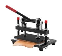 Machine manuelle de découpe en cuir, presse à tôles en acier de 12 mm, machine à embosser et à poinçonner, machine de découpe et d’embossage pour cuir, plastique, PVC, caoutchouc, papier, plaques en