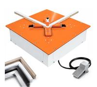 Machine pneumatique d'assemblage angles, outil d'assemblage dcadres 45°/90° | Sertisseuse d'onglets 45/90°, assemblage automatique, pour panneaux bois, profilés aluminium, portes d'armoire cadres photo