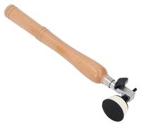 Machine ponceuse à double tête de roulement - Outil de ponçage - Disque de polissage de 1 pouce/2 pouces - 50 disques abrasifs - Réglable - Poignée en bois - Ponceuse