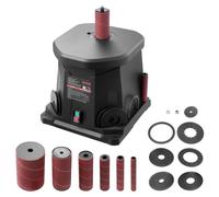 Machine ponceuse à tambour oscillante - 2000 tours par minute - Course de 15 mm - 6 meules abrasives - Table de travail en aluminium