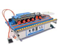 Machine portative de collage de chants pour panneaux de particules - Modèle WFS-188 - Collage automatique des deux faces - Chauffage de 1200W - Avance de 6 m/min - 220V