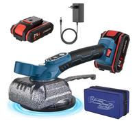Machine sans fil pour la pose de carrelage - Appareil vibrant avec ventouse agrandie - 5 vitesses - Pour carrelage mural et de sol - 1 batterie incluse - Rouge