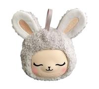 Machine sonore à bruit blanc - Peluche lapin blanc - Appareil sans fil rechargeable pour calme, chambre d'enfant, famille, maison, nuit, chambre à coucher, voyage