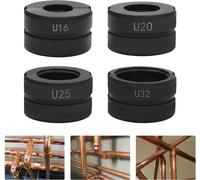 Mâchoire de sertissage - Contour en U - 16/20/25/32 mm - Pour tubes en cuivre - Acier allié - Noir