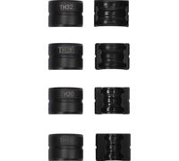 Mâchoires de sertissage pour tuyaux - Profil TH 4 pièces - TH16/20/26/32, acier Cr45, trempé, pour tuyaux composites PEX/aluminium - Noir