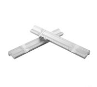 Mâchoires d'étau en aluminium argenté avec quatre aimants pour un serrage sûr des barres rondes et des tuyaux dans les fraiseuses CNC, paire de fixations de type V de 10,2 cm (20,3 cm)