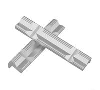 Mâchoires d'étau en aluminium argenté avec quatre aimants pour un serrage sûr des barres rondes et des tuyaux dans les fraiseuses CNC, paire de fixations de type V de 10,2 cm (15,2 cm)