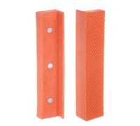 Mâchoires d'étau magnétiques de 12,7 cm avec rainures unies en nylon doux - Protection multi-usages pour le travail du bois, la fabrication de bijoux, plomberie - Jaune