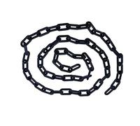 MACHSWON Chaîne en Plastique 10 m x 10 mm - Sécurité pour Poteaux Routiers, Isolation pour Installations de Transport, Clôture de Jardin Décorative - Noir