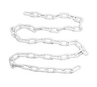MACHSWON Chaîne en Plastique 25 m x 10 mm - Sécurité Pour Poteaux Routiers, Isolation Pour Installations de Transport, Clôture de Jardin Décorative - Blanc