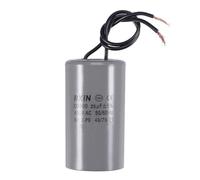 MACHSWON Condensateur de démarrage CBB60 25 uF 450 V AC 50/60 Hz Cylindre 42 x 80 mm 40/70/21 avec 2 fils pour unité AC, démarrage de moteur ou pompe de piscine, condensateur d'air, blanc