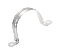 MACHSWON Lot de 25 colliers de tuyau rigides de 60 mm (2,4"), 2 trous, en forme de U, en acier inoxydable 201, pour câble, clip de tension pour conduit, crochet de suspension
