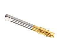 MACHSWON Taraud de filetage à pointe spirale pour perçage et taraudage Aluminium Die Acier ordinaire métaux non ferreux et plastiques durs H2 3 Flûtes HSS métrique Vis tarauds M10 x 1,5 mm 1 pièce