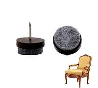 Maciun Coussinets en Feutre à clouer pour Pieds de Chaise - 20 Patins de Chaise pour sols en Bois Dur | Protecteurs de Sol en Feutre pour Pieds de Chaise, Coussinets de Pieds de Chaise pour chaises